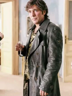 Asal Vision Men Coats | Supersex 2024 Tommaso Leather Trench Coat Black