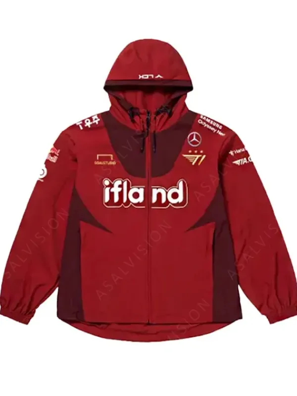 Asal Vision Cotton Jackets | Cotton Jackets | 2023 T1 Uniform Worlds Jacket Available In Black And Red Colors