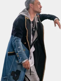 Asal Vision Men Coats | Taika Waititi Free Guy Denim Coat Blue And Black