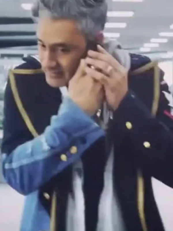 Asal Vision Men Coats | Taika Waititi Free Guy Denim Coat Blue And Black