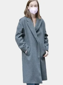Asal Vision Women Coats | Tara McAllister Suspicion Trench Coat Grey