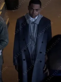 Asal Vision Men Coats | Tariq St. Patrick Power Book II Ghost Season 3 Trench Coat Grey