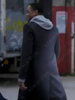 Asal Vision Men Coats | Tariq St. Patrick Power Book II Ghost Season 3 Trench Coat Grey