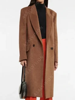 Asal Vision Women Coats | Taylor Swift Trench Coat Brown