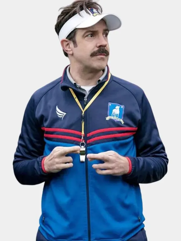 Asal Vision Cotton Jackets | Ted Lasso Tracksuit Blue