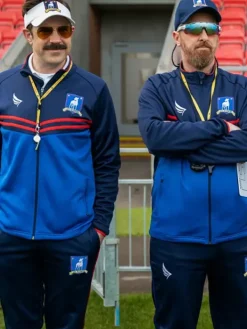 Asal Vision Cotton Jackets | Ted Lasso Tracksuit Blue