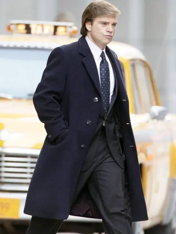 Asal Vision Men Coats | The Apprentice Sebastian Stan Wool Coat Black