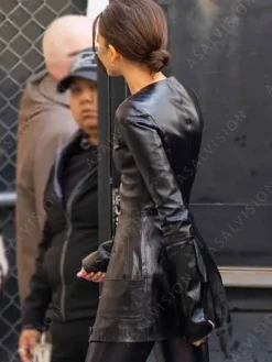 Asal Vision Women Coats | Leather Jackets | The Attico SS24 Zendaya Leather Jacket Black