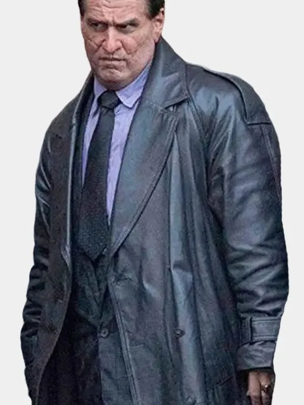 Asal Vision Men Coats | The Batman 2022 Penguin Trench Coat Black