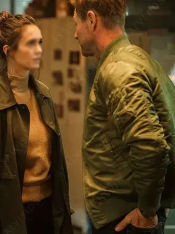 Asal Vision Cotton Jackets | The Bricklayer 2024 Aaron Eckhart Bomber Jacket Green