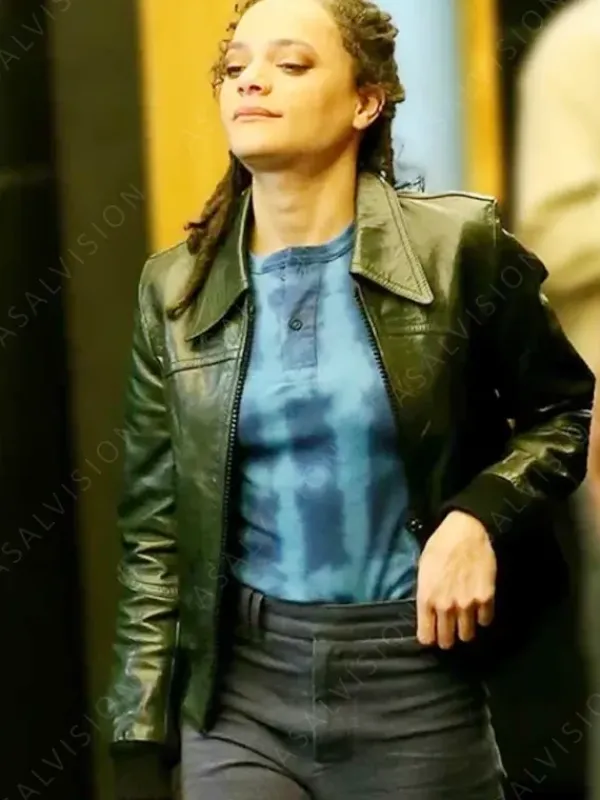 Asal Vision Leather Jackets | The Crowded Room 2023 Sasha Lane Jacket Green