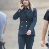 Asal Vision Blazers | The Falcon And The Winter Soldier Emily VanCamp Blazer Blue