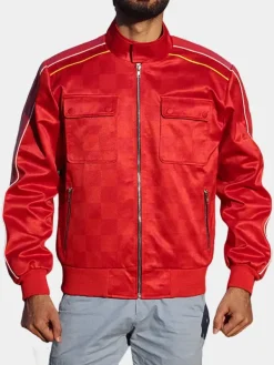 Asal Vision Cotton Jackets | The Fall Guy Ryan Gosling Red Jacket Red With Checkered Design