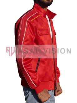Asal Vision Cotton Jackets | The Fall Guy Ryan Gosling Red Jacket Red With Checkered Design