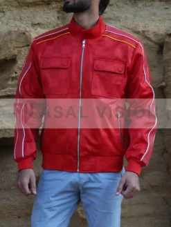 Asal Vision Cotton Jackets | The Fall Guy Ryan Gosling Red Jacket Red With Checkered Design