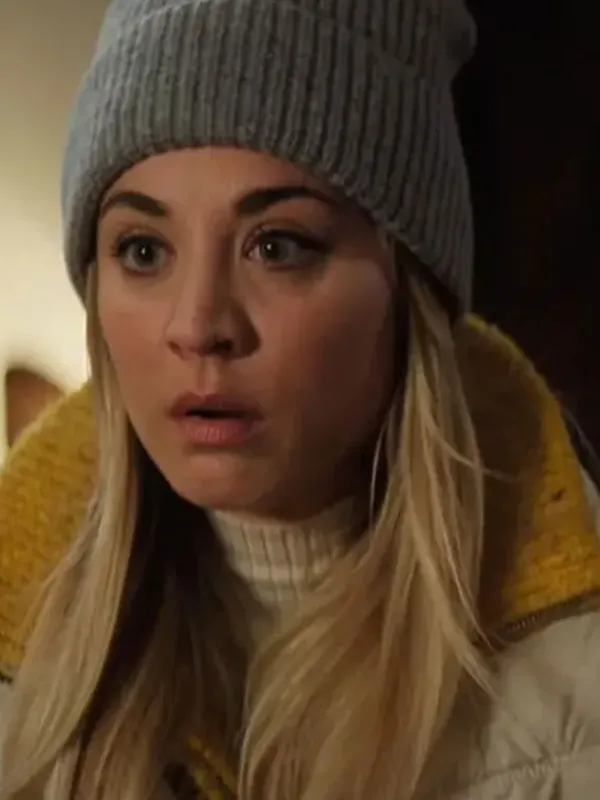 Asal Vision Women Coats | The Flight Attendant Kaley Cuoco Puffer Coat White