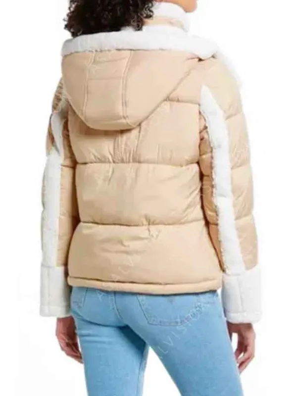 Asal Vision Puffer Jackets | The Girls On The Bus 2024 Natasha Behnam Puffer Jacket Beige