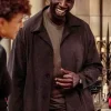 Asal Vision Men Coats | The Killer 2024 Omar Sy Wool Trench Coat Black