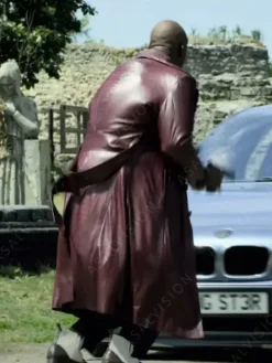 Asal Vision Men Coats | The Killer’s Game Terry Crews Leather Coat Brown
