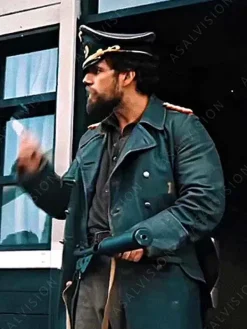 Asal Vision Men Coats | The Ministry of Ungentlemanly Warfare Henry Cavill Leather Coat Black