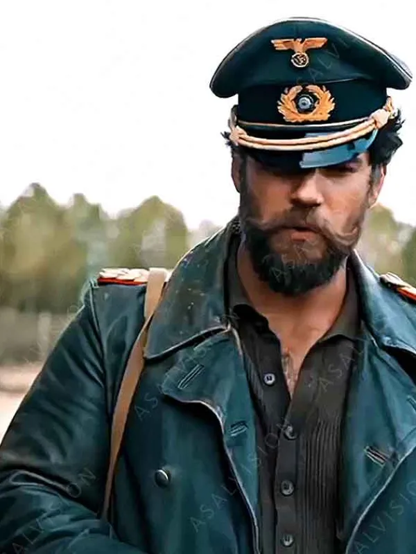 Asal Vision Men Coats | The Ministry of Ungentlemanly Warfare Henry Cavill Leather Coat Black