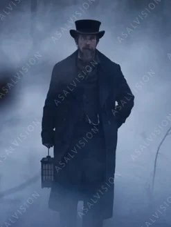 Asal Vision Men Coats | The Pale Blue Eye Augustus Landor Coat Black