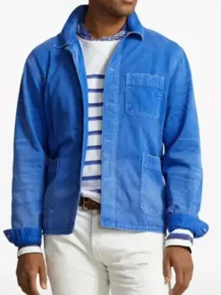 Asal Vision Cotton Jackets | The Today Show 2024 Leo Woodall Cotton Jacket Blue