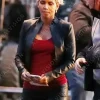 Asal Vision Leather Jackets | The Union Halle Berry Cropped Leather Jacket Black