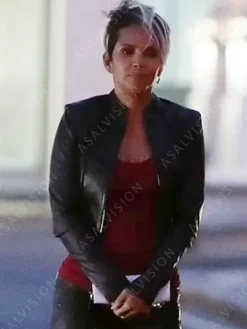 Asal Vision Leather Jackets | The Union Halle Berry Cropped Leather Jacket Black