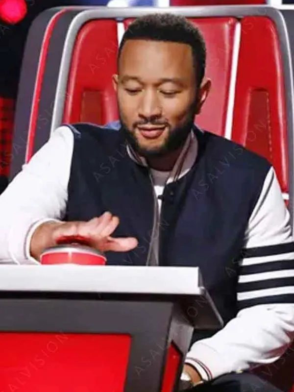 Asal Vision Cotton Jackets | The Voice S19 John Legend Bomber Jacket Black And White