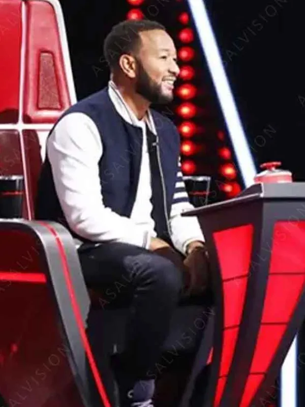 Asal Vision Cotton Jackets | The Voice S19 John Legend Bomber Jacket Black And White