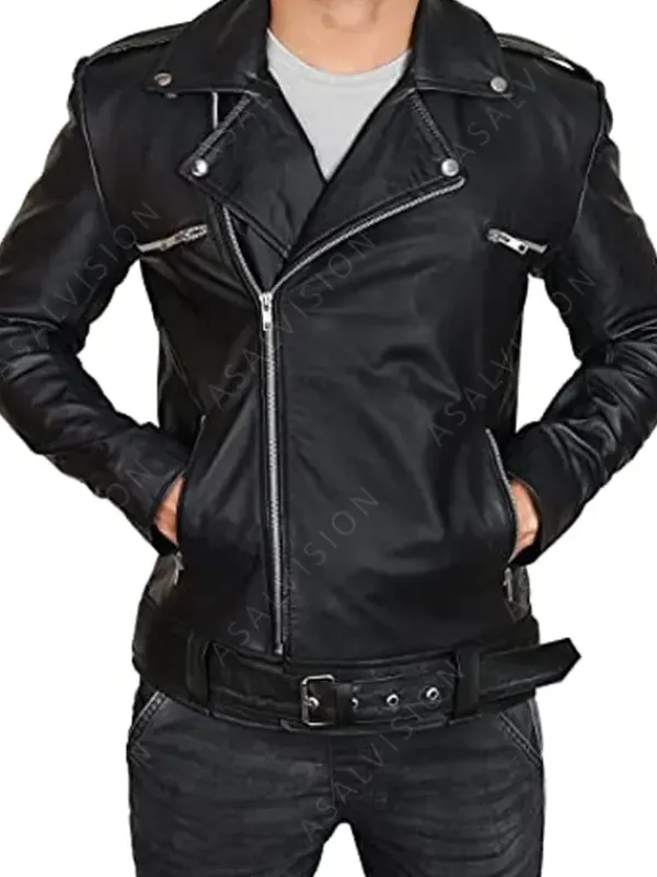 Asal Vision Black Jackets | Leather Jackets | The Walking Dead Negan Leather Jacket Black