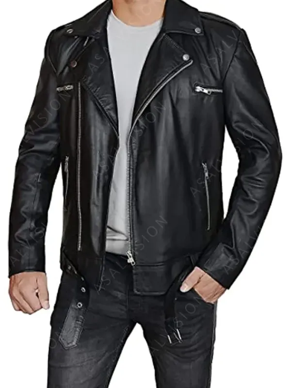 Asal Vision Black Jackets | Leather Jackets | The Walking Dead Negan Leather Jacket Black