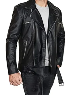 Asal Vision Black Jackets | Leather Jackets | The Walking Dead Negan Leather Jacket Black