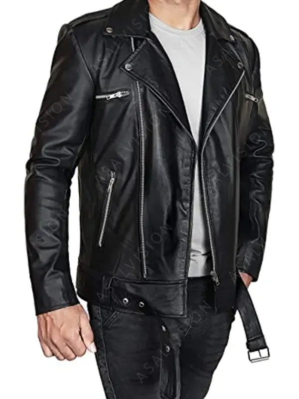 Asal Vision Black Jackets | Leather Jackets | The Walking Dead Negan Leather Jacket Black