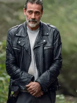 Asal Vision Black Jackets | Leather Jackets | The Walking Dead Negan Leather Jacket Black