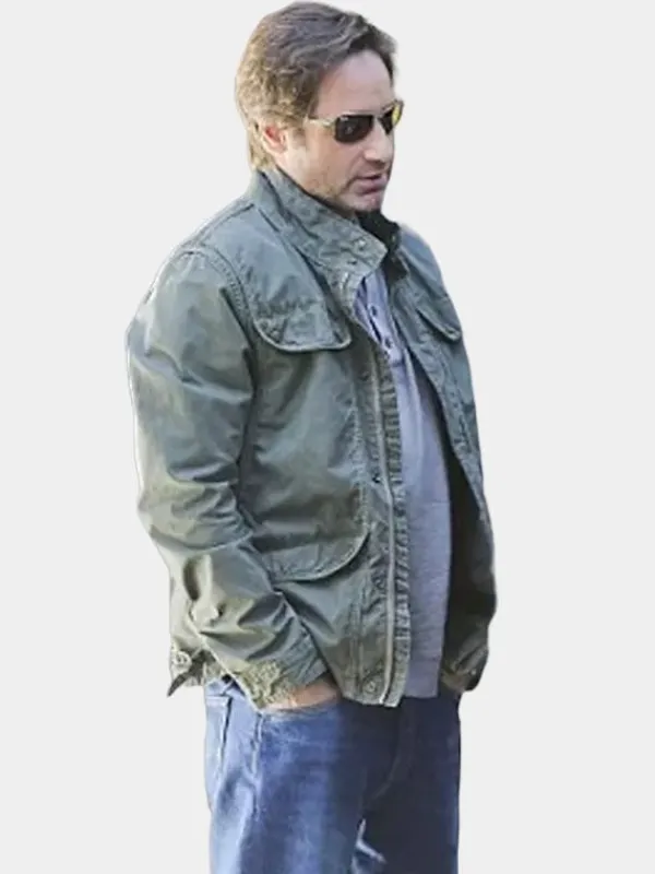 Asal Vision Cotton Jackets | The X-Files Fox Mulder Cotton Jacket Green