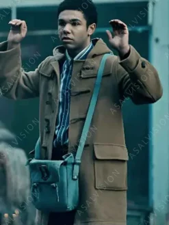 Asal Vision Men Coats | This Town 2024 Dante Williams Wool Duffle Hooded Coat Brown