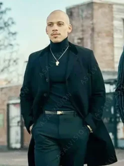 Asal Vision Men Coats | This Town 2024 Gregory Williams Trench Coat Black