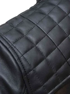 Asal Vision Black Jackets | Hooded Jackets | Thomas Leather Jacket With Hood Black