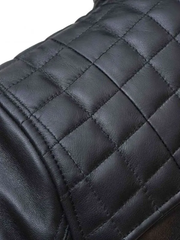 Asal Vision Black Jackets | Hooded Jackets | Thomas Leather Jacket With Hood Black
