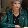 Asal Vision Leather Jackets | Tipline Mysteries Dial 1 For Murder Maddie Leather Jacket Green