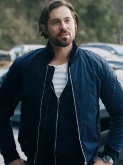 Asal Vision Cotton Jackets | Tipline Mysteries Dial 1 For Murder Chris McNally Jacket Navy Blue