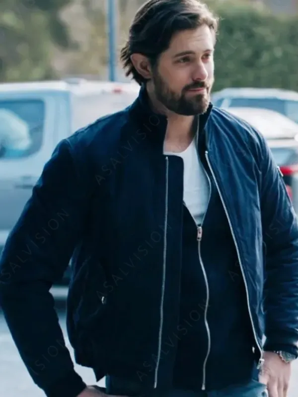 Asal Vision Cotton Jackets | Tipline Mysteries Dial 1 For Murder Chris McNally Jacket Navy Blue