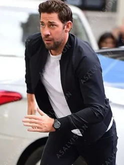 Asal Vision Cotton Jackets | Tom Clancy’s Jack Ryan Season 2 Bomber Jacket Navy Blue