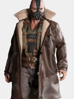Asal Vision Men Coats | Tom Hardy Dark Knight Rises Bane Coat Brown