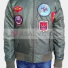 Asal Vision Cotton Jackets | Cotton Jackets | Top Gun Maverick MA-1 Bomber Jacket Olive Green