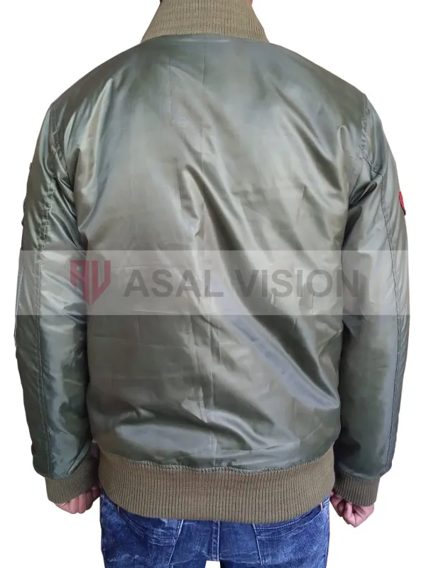Asal Vision Cotton Jackets | Cotton Jackets | Top Gun Maverick MA-1 Bomber Jacket Olive Green