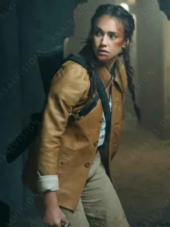 Asal Vision Leather Jackets | Trigger Warning Jessica Alba Leather Jacket Brown