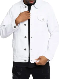 Asal Vision Denim Jackets | Trucker Jean Jacket Blue, Black & White